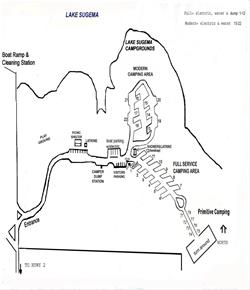 Sugema campground map