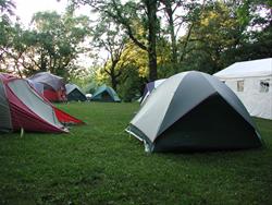Tent camping section at Otter Creek Lake & Park