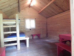 Interior of Tanager cabin