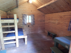 Warbler cabin interior