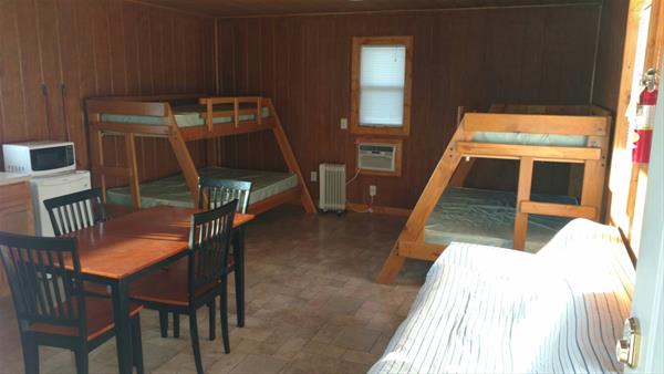 inside view of 320 sq ft cabin 2