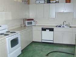 kitchen attached to community room