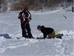 Ice Fishing at Lake Meyer Park