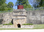 View of one of the four kilns