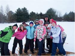 Snowshoeing at a Local Elementary School