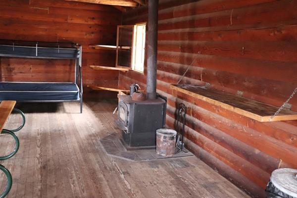 Wood Stove at Red Oak Cabin