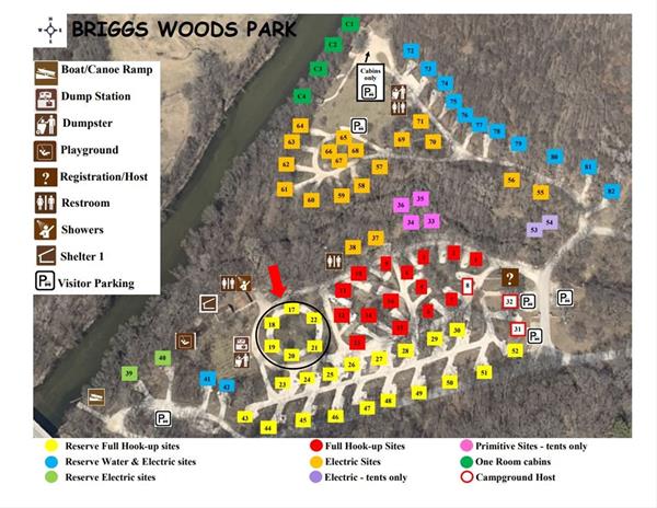 Group Sites Campground Map