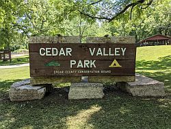 Cedar Valley Entrance Sign