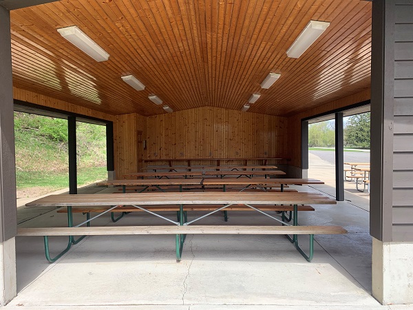 Eagle View Shelter interior