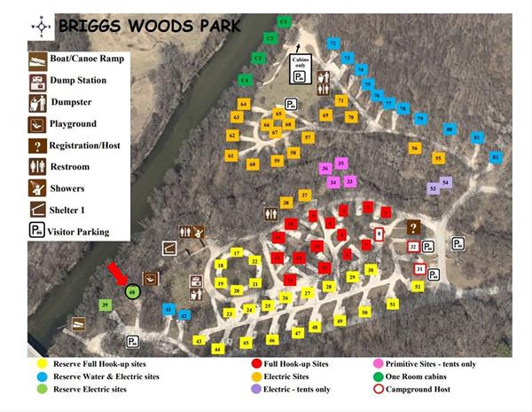 Campsite- Briggs Woods 40 - electric -No Image
