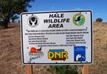 Hale Wildlife Area Sign