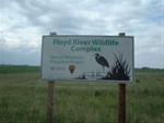 Entrance Sign to the Floyd River Wildlife Complex A