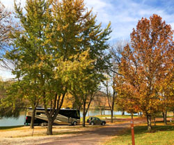 fall camping at willow lake