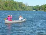 Canoeing at Lake Meyer Park and Campground