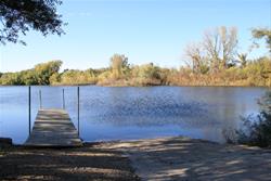 Pond and boat ramp access
