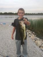 Prairie Pond Boy with Fish