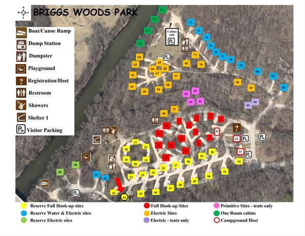 Site 44 Campground Map