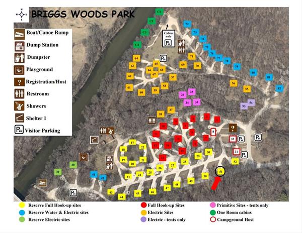 Site 51 Campground Map